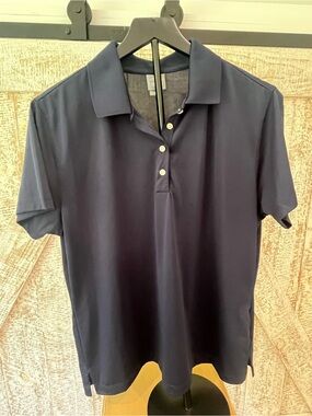 Page & Tuttle Women’s Navy Short Sleeve Polo Shirt Sz XL